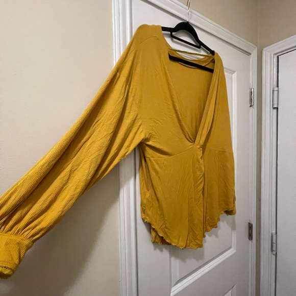 Free People Yellow Blouse - Picture 9 of 9